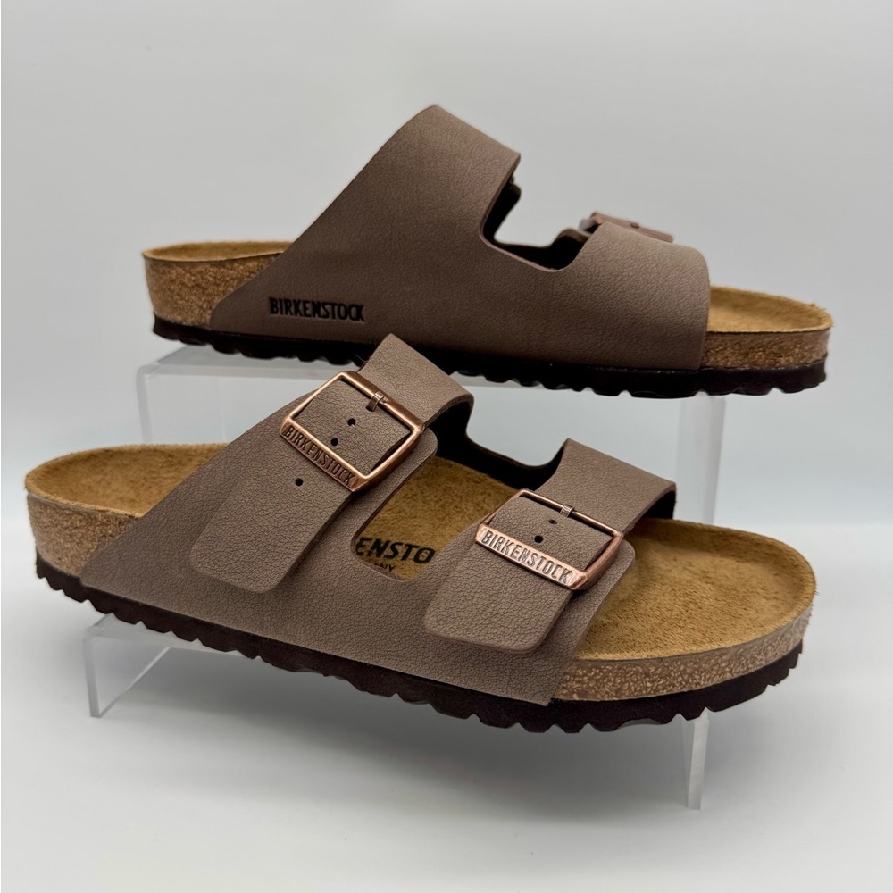 Birkenstock Women’s Arizona Birko-Flor Slide Sandal | Brown | Size 41 (10-10.5)